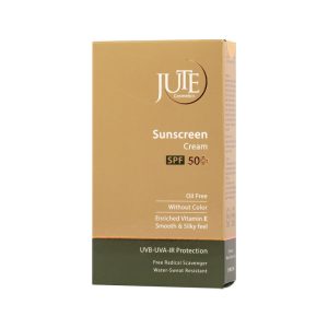 کرم ضد آفتاب ژوت spf 50 بدون رنگ مناسب پوست چرب