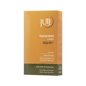 کرم ضد آفتاب ژوت spf 50 رنگ بژ طبیعی مناسب پوست چرب