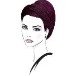 رنگ مو شرابی بادمجانی روشن نچرال