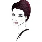 رنگ مو شرابی بادمجانی نچرال